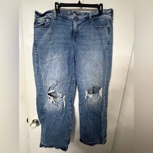 Casual Blue Boyfriend Jeans